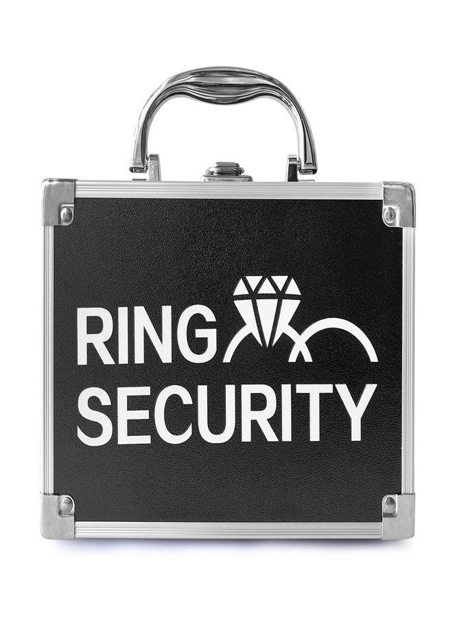 COSLANLEE Wedding Ring Bearer Box for Young Boys, Portable Buckle Closured Security Briefcase with Padded Pillow Lining, Ring Bearer Gifts for Ceremony Proposal 7.9 x 5.5 x 3.5 inch - Image 1